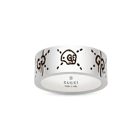 gucci ghist necklace|Gucci ghost ring in silver.